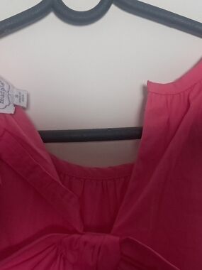 Mud Pie Hot Pink Sleeveless Tie-Front Dress
